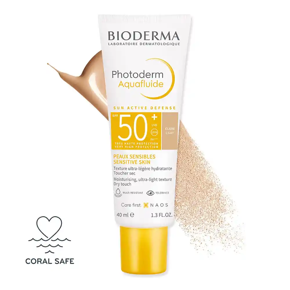 Bioderma Protector Solar Photoderm Max Aquafluide Tono Claro SPF50+