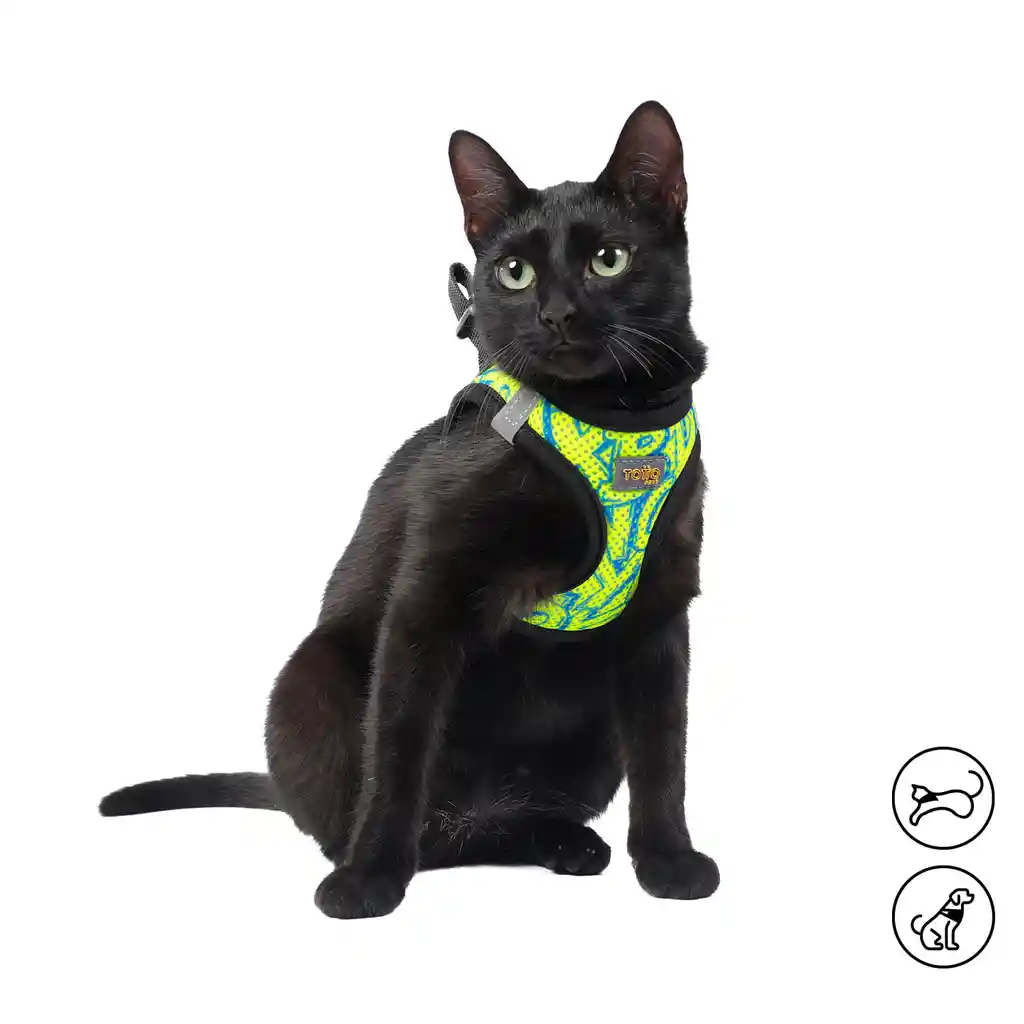 Arnés Pechera Para Perro-gato Toby Xs Amarillo