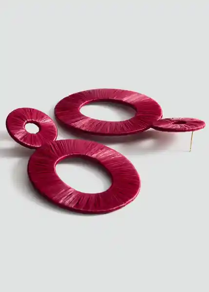 Pendientes Malena Rojo Talla 99 Mujer Mango