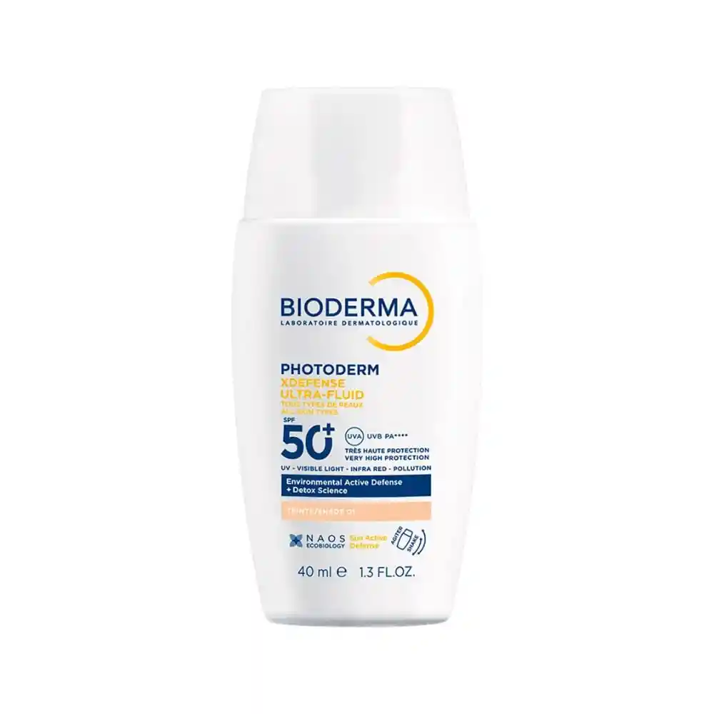 Photoderm Xdefense Ultra-fluid Spf 50+ Tono 01 Bioderma Frasco