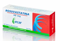 Ecar Tabletas Rosuvastatina (40Mg)