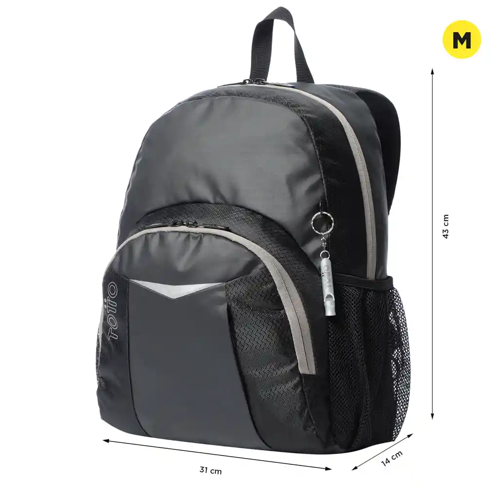 Morral Universitario Teck 2.0 Porta Pc 13" Negro Hombre