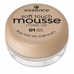 Essence Base de Maquillaje Soft Touch Mousse Tono 01 Matt Sand