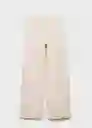 Jean Catherin Off White Talla 34 Mujer Mango