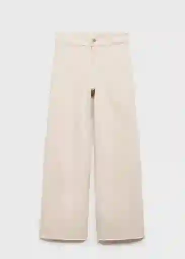 Jean Catherin Off White Talla 34 Mujer Mango