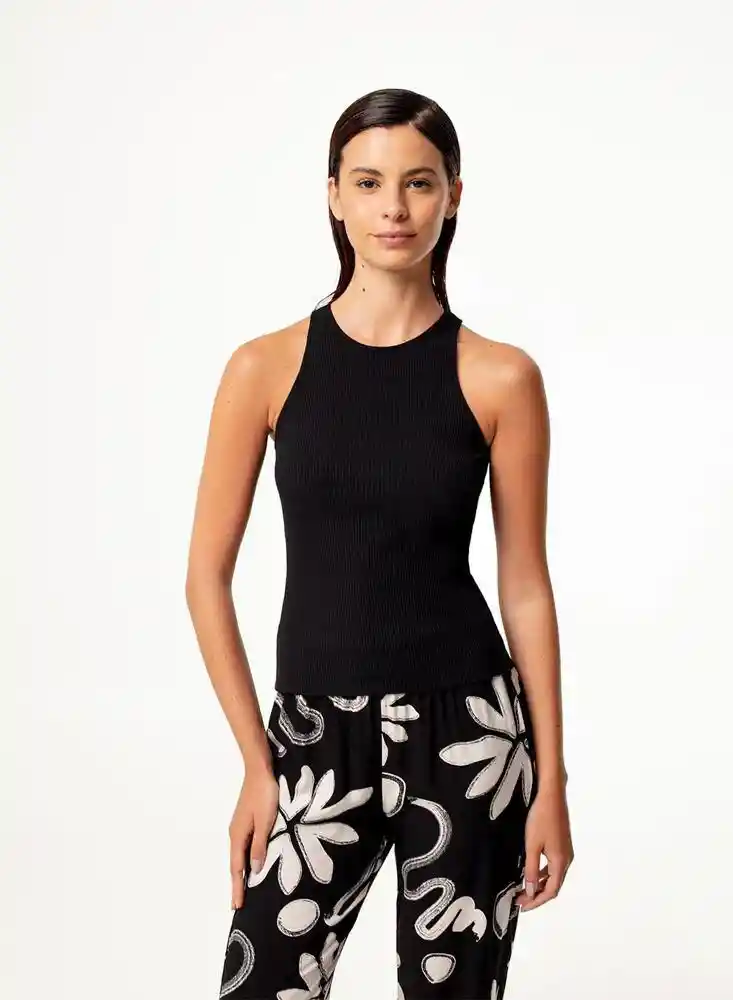 Camiseta Pij. M/s Mujer M-negro 799