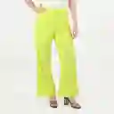 Pantalón Tiro Alto Bota Flare Verde Talla 8 - 568005