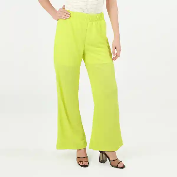 Pantalón Tiro Alto Bota Flare Verde Talla 8 - 568005