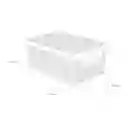 Caja Calada Tejido Con Tapa Bicolor
