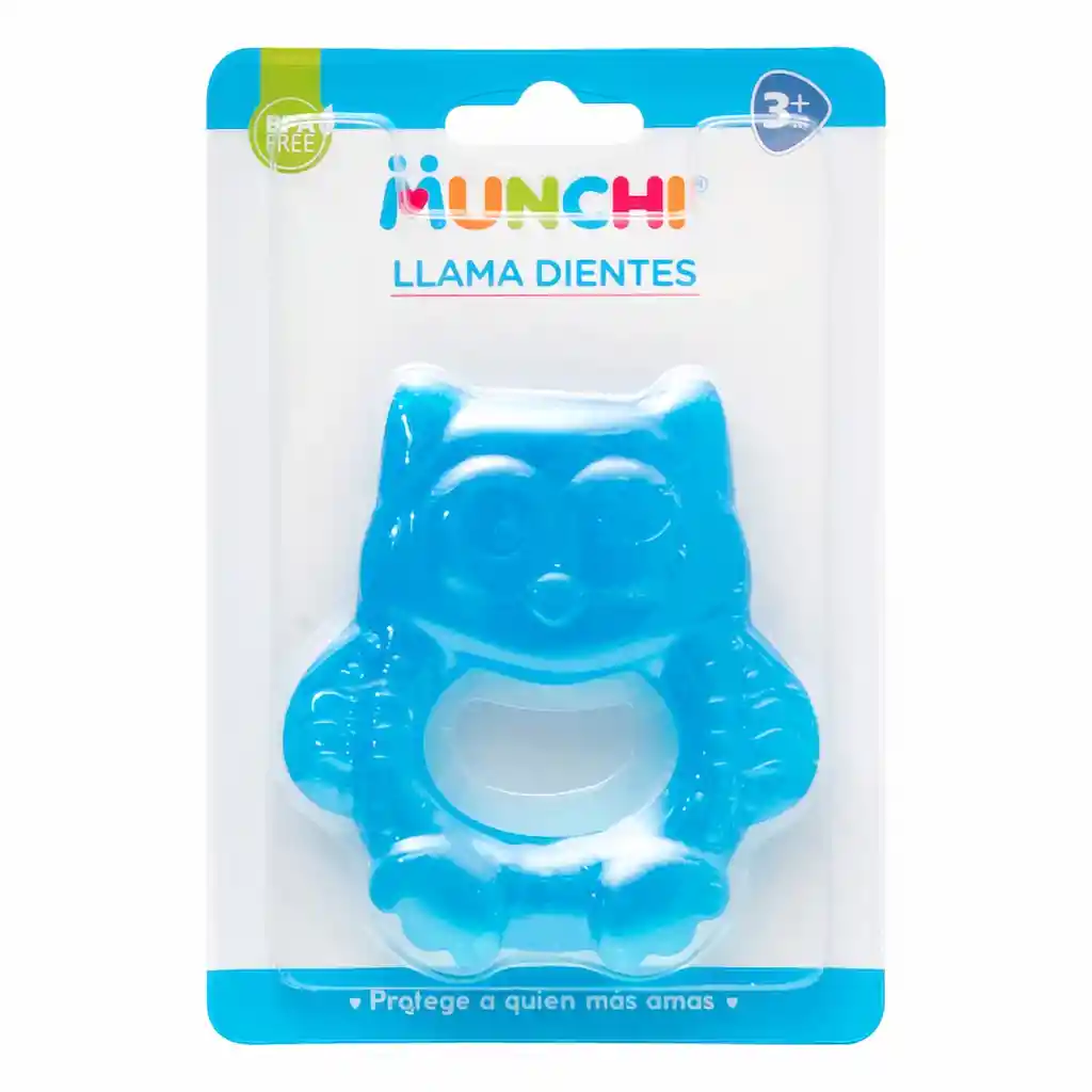 Munchi Llama Dientes Búho Azul