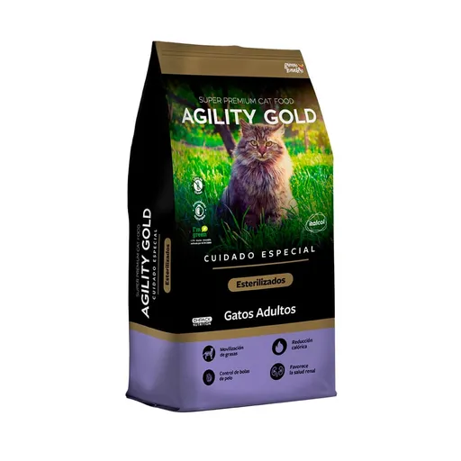 Agility Gold Alimento para Gatos Adultos Esterilizados