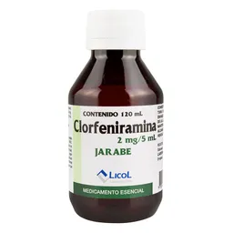 Licol Clorfeniramina Jarabe (2 mg) 