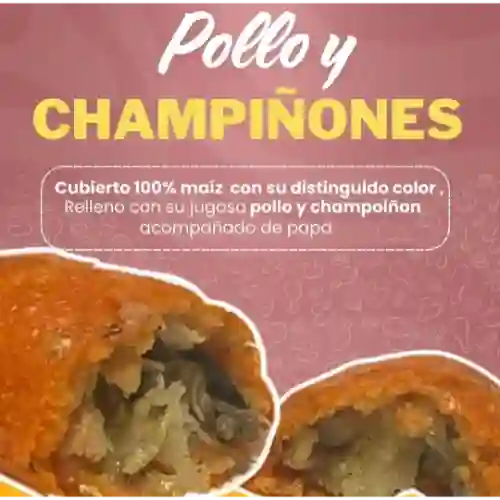 Empanada de Pollo 🐔 con Champiñones 🍄