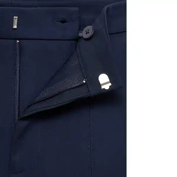 Pantalón Malu5-h Navy Talla 38 Mujer Mango