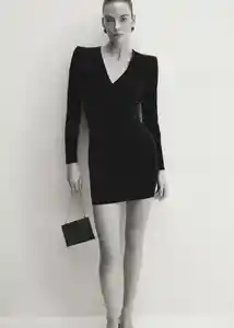 Vestido Xvikypic Negro Talla L Mujer Mango