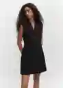 Vestido Jeane Negro Talla L Mujer Mango