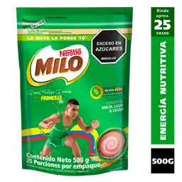 Modificador de leche MILO a base de malta y cocoa x 500g