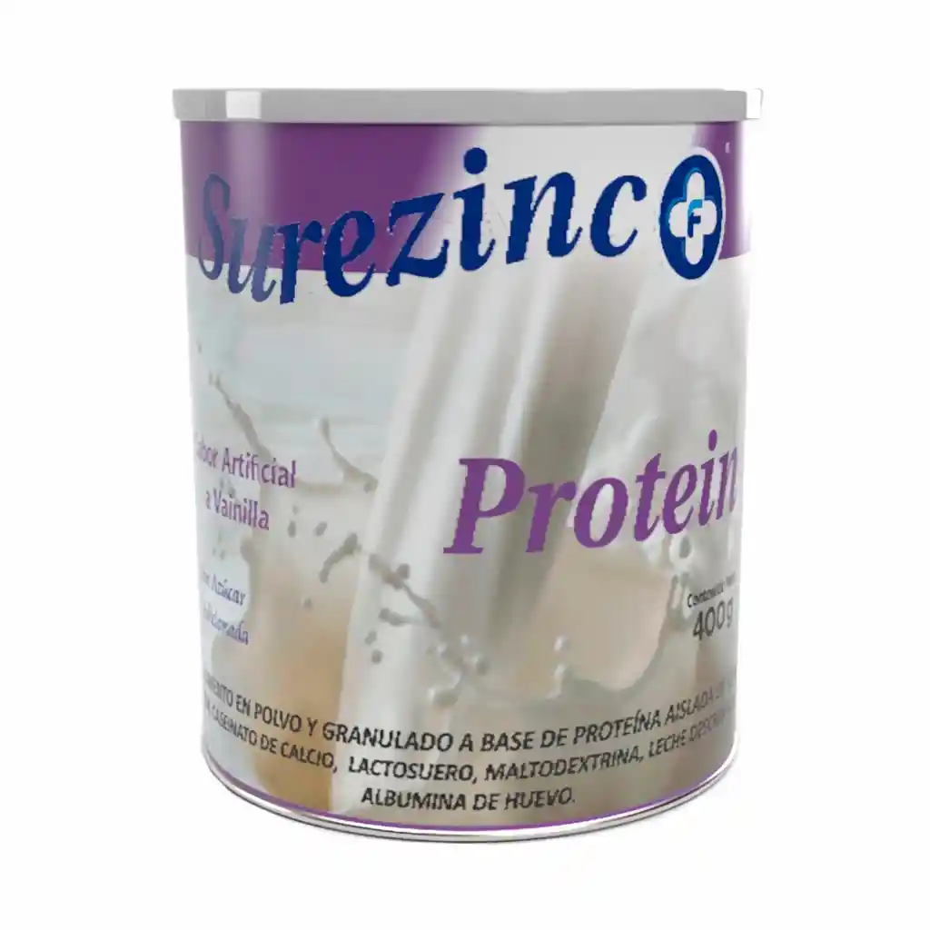 Surezinc Suplemento Alimenticio Gfc Proteína Vainilla 400 G