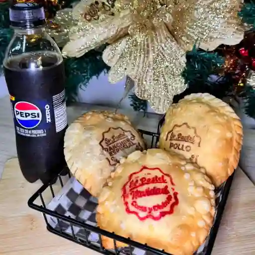 Navidad 3 pasteles + bebida