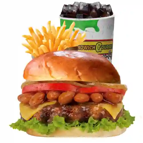 Combo Hamburgesa Texana