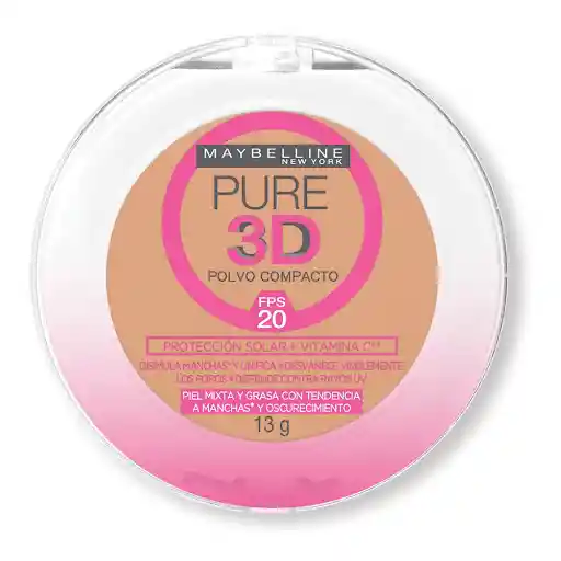 Maybelline Polvo Compacto Pure 3D 