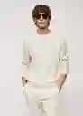 Jersey Lotus Offwhite Talla L Hombre Mango