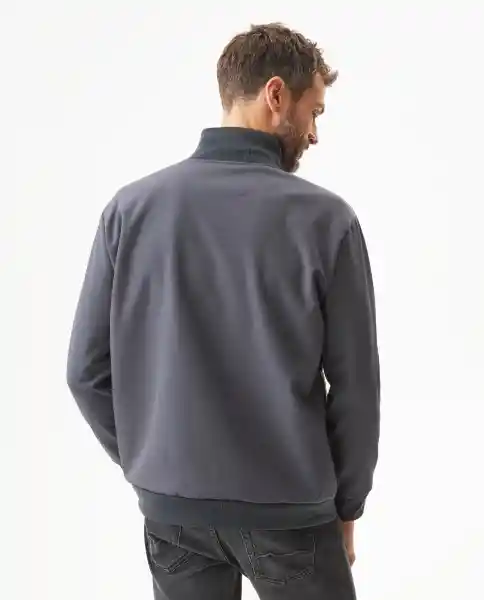 Chaqueta Mixed Fabrics Masculino Gris Acero Medio T M Chevignon