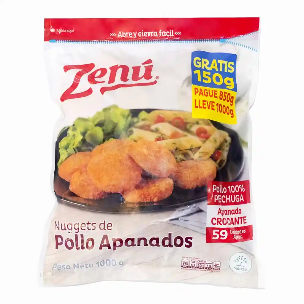 Nuggets de Pollo Apanado