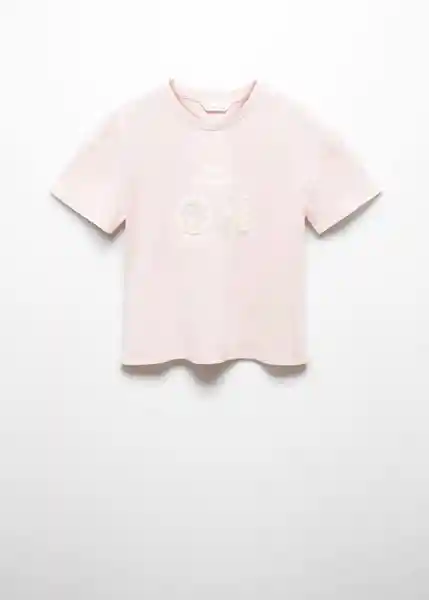 Camiseta Smiley Rosa Talla 12 Niñas Mango