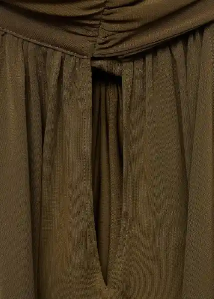Top Fiona Khaki Talla S Mujer Mango
