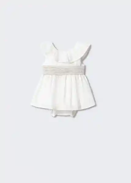 Vestido Carolina Offwhite Talla 67 Niños Mango