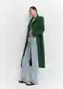 Abrigo Sirenita Verde Talla XL Mujer Mango