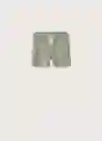 Bermudas Crowe Khaki Talla 72 Niños Mango