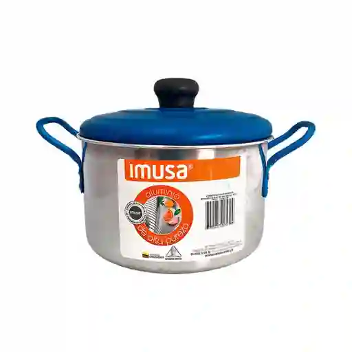 Olla Tapa Azul Aluminio 7 L 24 cm