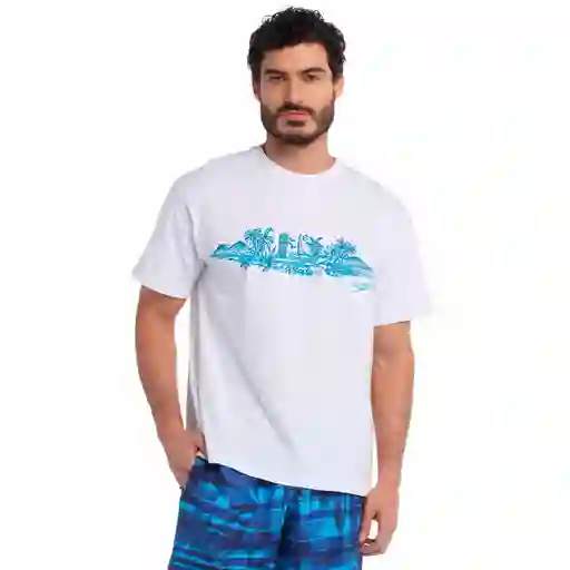 Camiseta Manga Corta Island Tour Hombre Talla XL Speedo