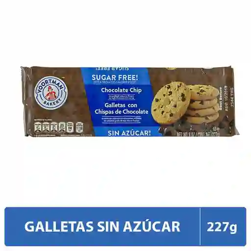 Voortman Galletas con Chispas de Chocolate Sin Azúcar