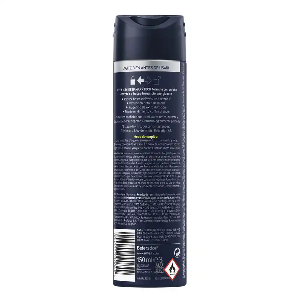 Desodorante Nivea Men Deep Extreme