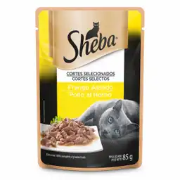 Sheba Alimento Húmedo para Gatos Adultos Sabor Pollo al Horno 