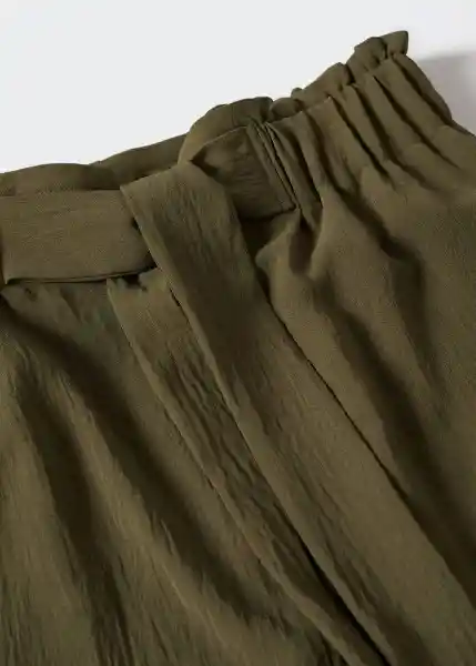 Pantalón Vaiana-W Khaki Talla Xs Mujer Mango