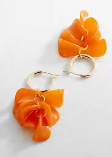 Pendientes Ana Naranja Talla 99 Mujer Mango