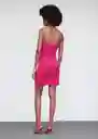 Vestido Lemon Fucsia Talla XL Mujer Mango