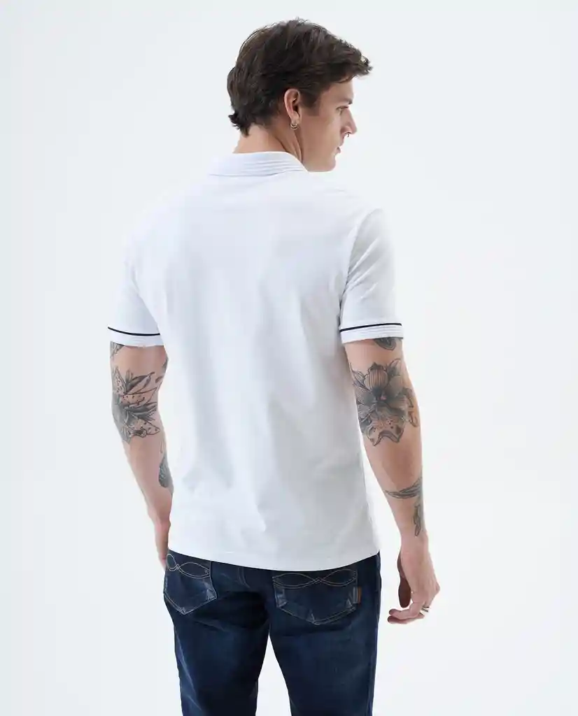 Polo Con Aplique Bordado Para Hombre