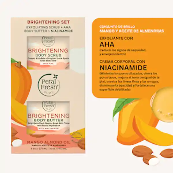 Petal Fresh Set de Exfoliante y Mantequilla Corporal de Mango