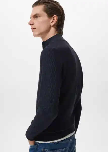 Jersey Antiguap Navy Talla L Hombre Mango