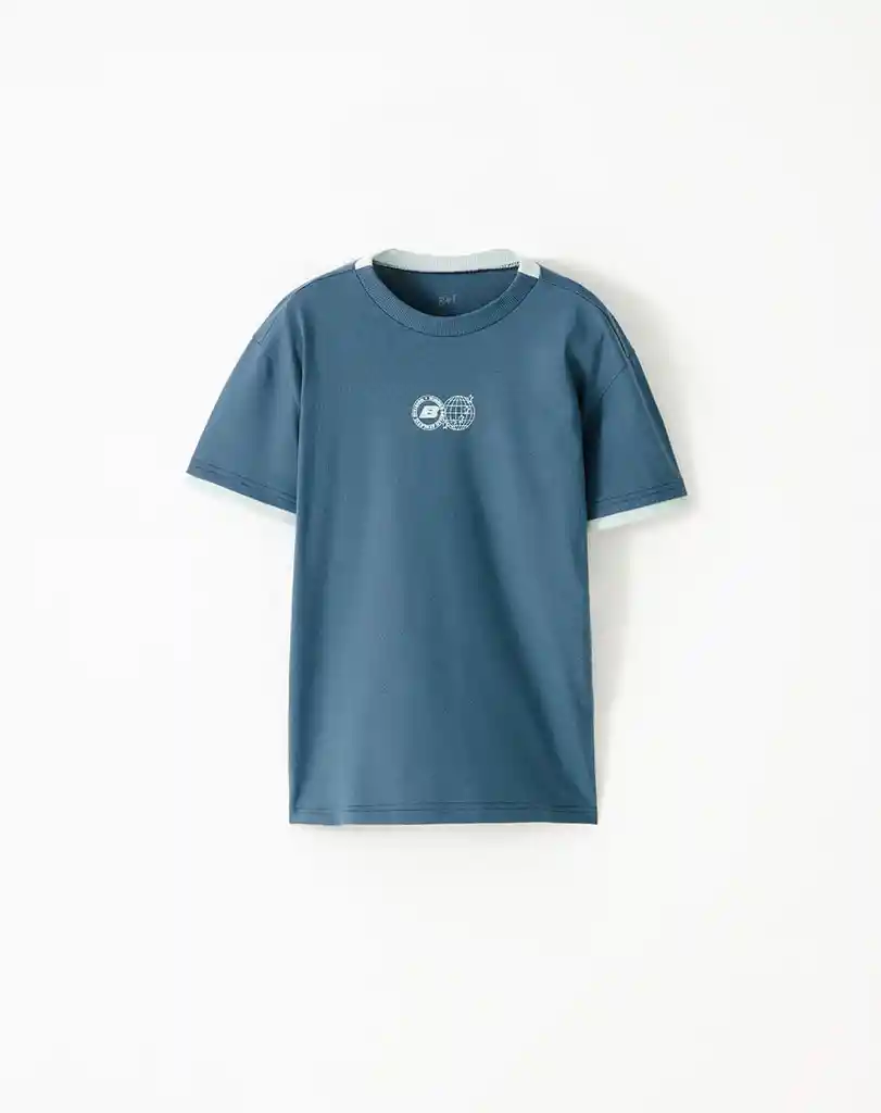 Camiseta Manga Corta Cuello Redondo Kids Masculino Livos Kd Gef