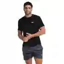Camiseta Manga Corta Palm Haven Hombre Negro-l