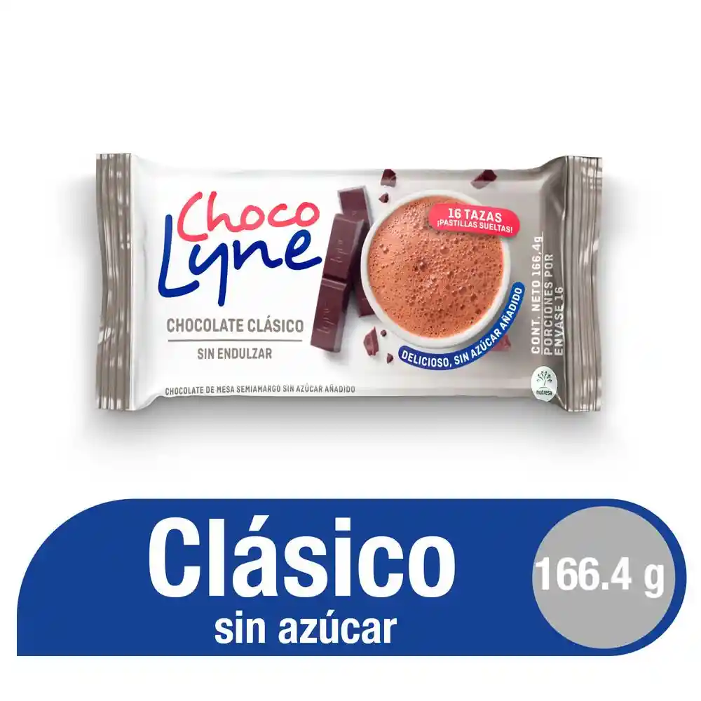 Choco Lyne Chocolate de Mesa Clásico sin Azúcar