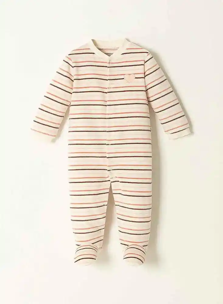 Pijama Manga Larga 0/3 Meses-rayas