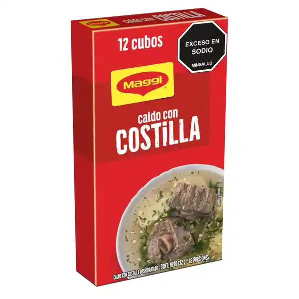 Caldo con Costilla MAGGI 12 cubos x 132g