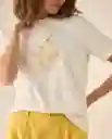 Camiseta Blanco Celaje Claro Talla L 103G009 Esprit